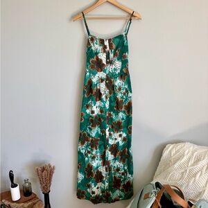 NWT Kori 100% Cotton Summer Floral Maxi Dress